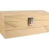 COFFRE BOIS BOMBE RAINURE 25X15X11.5CM