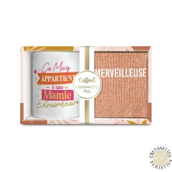 COFFRET MUG CHAUSSETTES PAILLETTES AFFECTIF MERVEILLEUSE