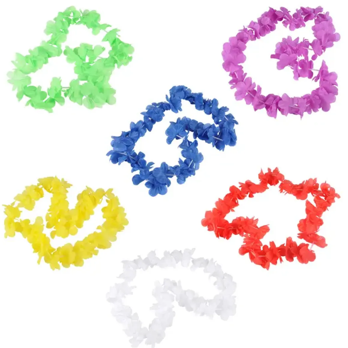 COLLIERS HAWAI JAUNE VIOLET BLEU BLANC ROUGE VERT