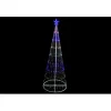 CONE 198 LEDS MULTICOLORE FIL TRANSPARENT 190X70CM
