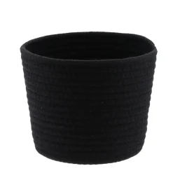 CORBEILLE NOIR CHINE D.17X14CM