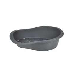 CORBEILLE PLASTIQUE TINO D.60X40X20CM GRIS