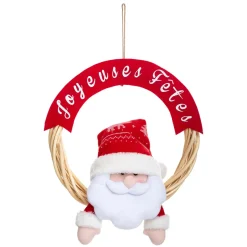 COURONNE PERE NOEL D.36CM