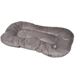 COUSSIN FLOCON PATCHY REVERSIBLE 117X72CM GRIS NOIR