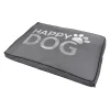 COUSSIN RECTANGLE COLLECTION HAPPY DOG 80X60X8CM GRIS