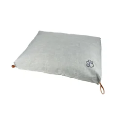 COUSSIN RECTANGLE POLYESTER 80*60*H10CM CITY GRIS CLAIR