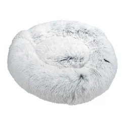 COUSSIN ROND APAISANT 75X24CM FLUFFY BLANC CHINE