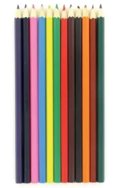 CRAYONS DE COULEUR 18 CM X 12 PCS
