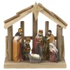 CRECHE NOEL 6 SANTONS H.18CM