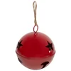 DECO EXTERIEUR GRELOT METAL ROUGE D.40CM