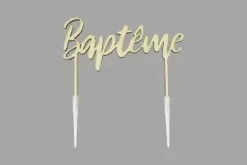 DECOR DE GATEAU BAPTEME