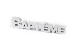 DECO TABLE BAPTEME BLANC