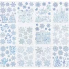DECO VITRE PAILLETTEE BLEU 30X42CM