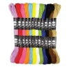 ECHEVEAUX DE COTON 8 M COULEURS VIVES X 12 PCS