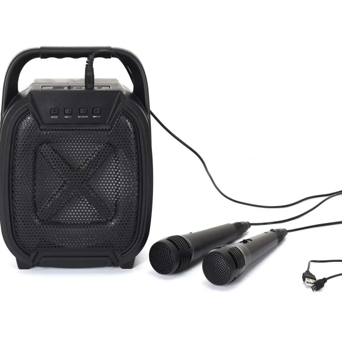 ENCEINTE SANS FIL 8W KARAOKE 2 MICROS INTEGRES