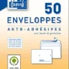 50 ENVELOPPES 114X162 PRECASEE
