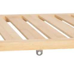 ETAGERE TIDY BOX 2 PANIERS A LINGE BAMBOU BEIGE