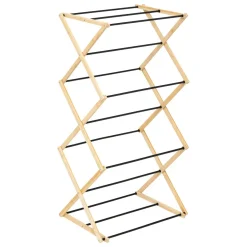 ETENDOIR A LINGE ACCORDEON BLACK BAMBOU 7M