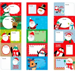 ETIQUETTES PAQUET CADEAU X80 PIECES