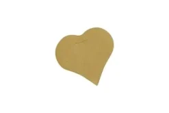 ETIQUETTE UNIE COEUR X10 PIECES NATUREL