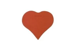ETIQUETTE UNIE COEUR X10 PIECES ROUGE
