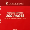FEUILLE MOBILES PERFORANTES A4 SEYES 70GR
