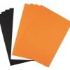 FEUILLES PAPIERS A4 220G NOIR ORANGE BLANC X10 PIECES