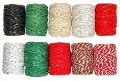 FICELLES NOEL BICOLORES 25MX1.5MM