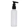 FLACON DE VOYAGE 100ML POMPE NOIRE TRANSPARENT