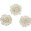 FLEUR PAPIER X12 PIECES BLANC