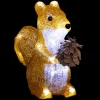 FORME ACRYLIQUE EXTERIEUR ECUREUIL 20LEDS H.20CM