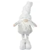GNOME BLANC ARGENT DEBOUT 14X8X38CM