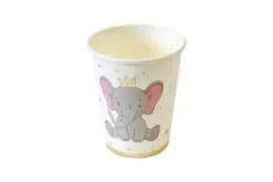 GOBELET CARTON ELEPHANT COURONNE 250ML X6 PIECES