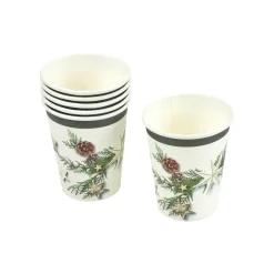GOBELETS IMPRIMES NOEL DECOR CADEAUX 25CL X6 PIECES