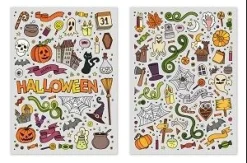 GOMMETTES HAPPY HALLOWEEN 0.7 A 7. CM X148 PIECES