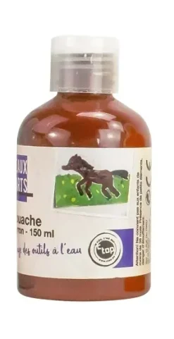 GOUACHE MARRON BOUTEILLE DE 150 ML