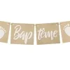 GUIRLANDE BAPTEME EN TOILE 4 FANIONS 2M