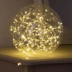 GUIRLANDE DECO INTERIEUR COPPER 40 LEDS A PILES BLANC CHAUD