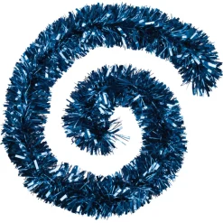 GUIRLANDE DE NOEL BOA BRIN FIN 150X8X2M BLEU NUIT