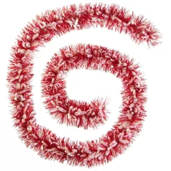 GUIRLANDE DE NOEL BOUCLETTE 100X7X2M ROUGE ARGENT