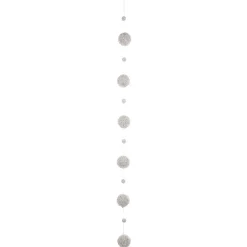 GUIRLANDE DE NOEL BOULE 6CM PAILLETTE 1.50M