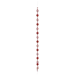 GUIRLANDE DE NOEL BOULES ROUGE BLANC 1.85M