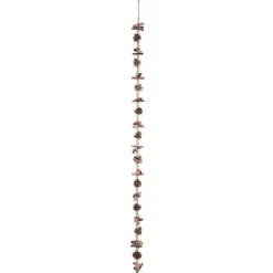 GUIRLANDE DE NOEL POMME DE PIN RONDIN PERLE 1.50M