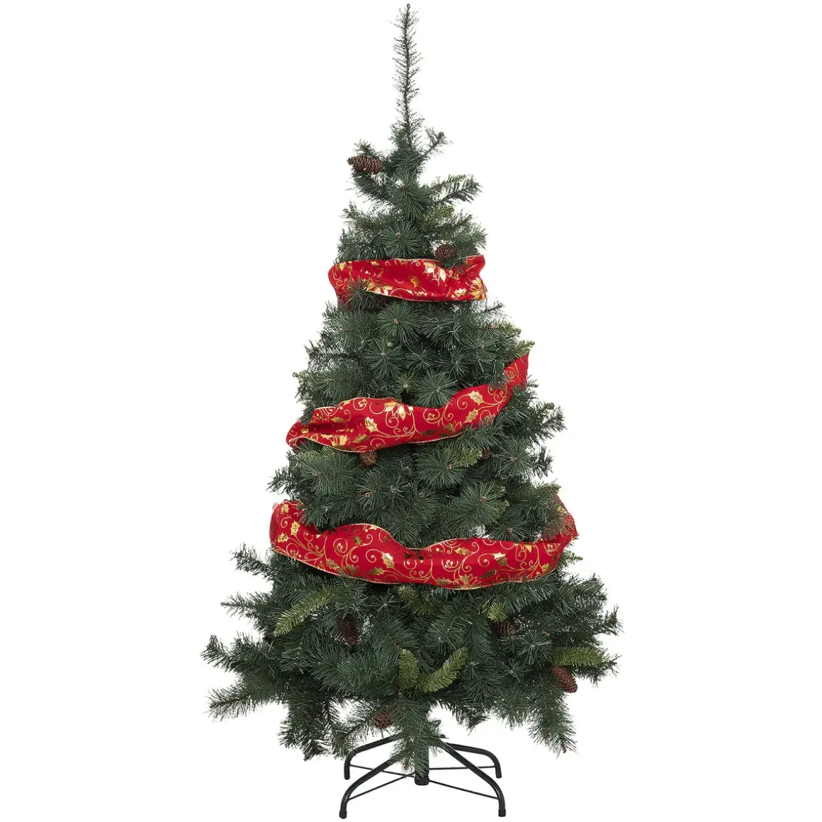 GUIRLANDE DE NOEL RUBAN POINSETTIA 12CMX5M