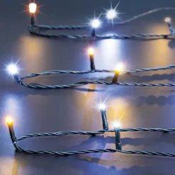 GUIRLANDE EXTERIEUR 180 LED 18M BLANC CHAUD FROID SECTEUR