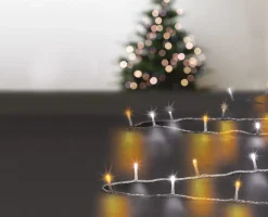 GUIRLANDE EXTERIEUR 300LEDS BLANC FROID BLANC CHAUD