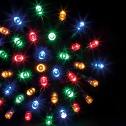 GUIRLANDE EXTERIEUR 20M 200LEDS MULTICOLORE FIL VERT