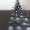 GUIRLANDE EXTERIEUR 20M 200 LEDS SOLAIRE BLANC FROID