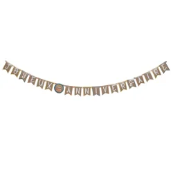 GUIRLANDE JOYEUX ANNIVERSAIRE PAPIER 2.1M ANNIVERSAIRE KRAFT