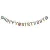 GUIRLANDE LETTRE HAPPY BIRTHDAY PAPIER 2M RAINBOW